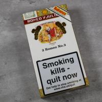 Romeo y Julieta No. 3 Tubed Cigar - Pack of 3