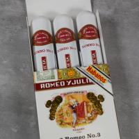 Romeo y Julieta No. 3 Tubed Cigar - Pack of 3