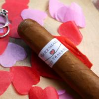 Wedding Cigar Band - BRIDESMAID - Just Married Red Heart Design