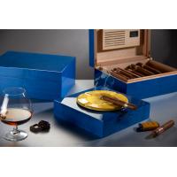 Morici Roma Petrolio Cigar Humidor - 50 Cigar Capacity - Sugar Paper