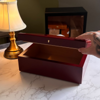 Savinelli Burgundy Laquered Humidor - 30 Cigar Capacity (End of Line)