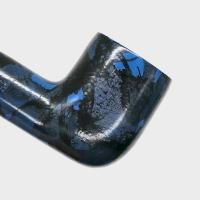 Sarome Pearwood Blue Moss Straight 9mm Filter Fishtail Pipe (SAR002)