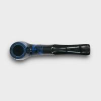 Sarome Pearwood Blue Moss Bent Metal Filter Fishtail Pipe (SAR003)
