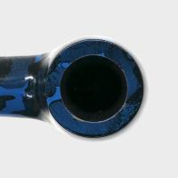 Sarome Pearwood Blue Moss Bent Metal Filter Fishtail Pipe (SAR003)