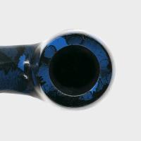 Sarome Pearwood Blue Moss Bent Metal Filter Fishtail Pipe (SAR004)
