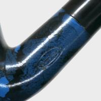 Sarome Pearwood Blue Moss Bent Metal Filter Fishtail Pipe (SAR004)