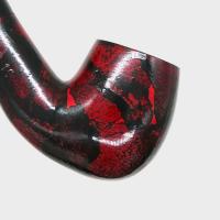 Sarome Pearwood Red Moss Bent Metal Filter Fishtail Pipe (SAR015)