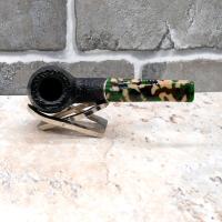 Savinelli Camouflage Rustic 616 Black 6mm Fishtail Pipe (SAV727)