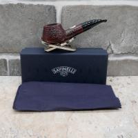 Savinelli Dante 700th Anniversary Rusticated Dark Brown 6mm Fishtail Pipe 227/700 (SAV867)