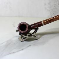 Savinelli Dolomiti 128 Rustic Light Brown Straight 9mm Fishtail Pipe (SAV1085)