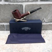 Savinelli Oscar Rusticated Brown 111 Straight 6mm Fishtail Pipe (SAV405)