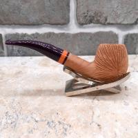 Savinelli Riccio 626 Natural Rustic Bent Apple 6mm Filter Fishtail Pipe (SAV533) (End of Line)