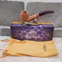 Savinelli Riccio 626 Natural Rustic Bent Apple 6mm Filter Fishtail Pipe (SAV533) (End of Line)