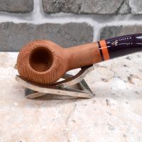 Savinelli Riccio 321 Natural Rustic Half Bent Author 6mm Filter Fishtail Pipe (SAV535)