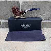 Savinelli Eleganza Brownblast 310 Poker 6mm Filter Fishtail Pipe (SAV552)