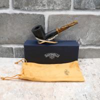 Savinelli Tigre Rustic 409 Straight Dublin 6mm Filter Fishtail Pipe (SAV558) (End of Line)