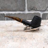 Savinelli Tigre Rustic 145 Half Bent Brandy 6mm Filter Fishtail Pipe (SAV577) (End of Line)