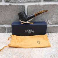 Savinelli Tigre Rustic 145 Half Bent Brandy 6mm Filter Fishtail Pipe (SAV577) (End of Line)