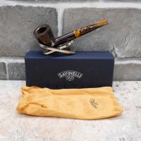 Savinelli Tigre Smooth 409 Straight Dublin 6mm Filter Fishtail Pipe (SAV618)