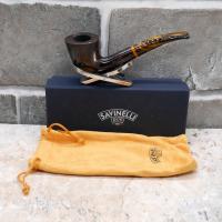 Savinelli Tigre Smooth 920 Bent 6mm Filter Fishtail Pipe (SAV627)