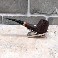 Savinelli Oscar Rusticated Brown 111 Bent 6mm Fishtail Pipe (SAV629)