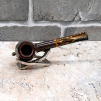 Savinelli Tigre Smooth 145 Half Bent Brandy 6mm Filter Fishtail Pipe (SAV634)