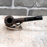 Savinelli Free Rusticated Black 6mm Filter Fishtail Pipe (SAV655)