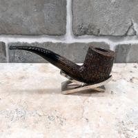 Savinelli Free Rusticated Black 6mm Filter Fishtail Pipe (SAV655)