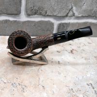 Savinelli Free Rusticated Black 6mm Filter Fishtail Pipe (SAV661)