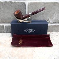 Savinelli Bacco 409 Rustica Dark Brown 6mm Fishtail Pipe (SAV697)