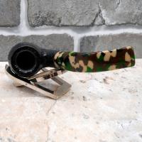 Savinelli Camouflage Rustic 614 Black 6mm Fishtail Pipe (SAV721)