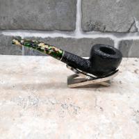 Savinelli Camouflage Rustic 316  Black 6mm Fishtail Pipe (SAV730)