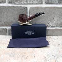 Savinelli Dante 700th Anniversary Rusticated Dark Brown 6mm Fishtail Pipe 452/700 (SAV866)