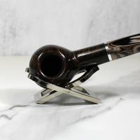 Savinelli Eleganza Brownblast 207 Straight Apple 6mm Filter Fishtail Pipe (SAV1070)