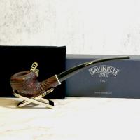 Savinelli Armonia 435 Rustic Sandblasted 6mm Fishtail Pipe  (SAV1213)