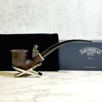 Savinelli Armonia 435 Rustic Sandblasted 6mm Fishtail Pipe  (SAV1215)