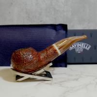 Savinelli Dolomiti 320 Rustic Light Brown 6mm Filter Fishtail Pipe (SAV1255)