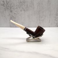 Savinelli Avorio 409 Smooth Brown 9mm Filter Fishtail Pipe (SAV1273)