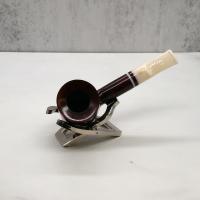 Savinelli Avorio 311 Smooth Burgundy 9mm Filter Fishtail Pipe (SAV1277)