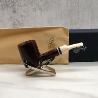 Savinelli Avorio 311 Smooth Burgundy 9mm Filter Fishtail Pipe (SAV1277)