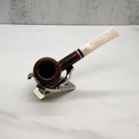 Savinelli Avorio 121 Smooth Burgundy 6mm Filter Fishtail Pipe (SAV1278)