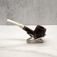 Savinelli Avorio 121 Smooth Burgundy 6mm Filter Fishtail Pipe (SAV1278)