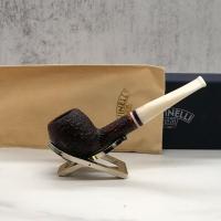 Savinelli Avorio 207 Rustic Brown 6mm Filter Fishtail Pipe (SAV1279)