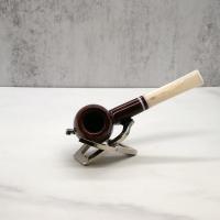 Savinelli Avorio 207 Smooth Burgundy 6mm Filter Fishtail Pipe (SAV1282)