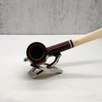 Savinelli Avorio 111 Smooth Burgundy 9mm Filter Fishtail Pipe (SAV1284)