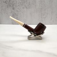 Savinelli Avorio 111 Smooth Burgundy 9mm Filter Fishtail Pipe (SAV1284)