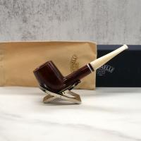 Savinelli Avorio 111 Smooth Burgundy 9mm Filter Fishtail Pipe (SAV1284)