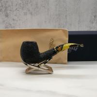 Savinelli Paloma 645 Rustic Black 6mm Filter Fishtail Pipe (SAV1286)