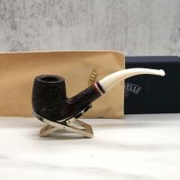 Savinelli Avorio 606 Rustic Brown 9mm Filter Fishtail Pipe (SAV1287)