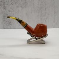 Savinelli Paloma 645 Smooth Brown 6mm Filter Fishtail Pipe (SAV1288)